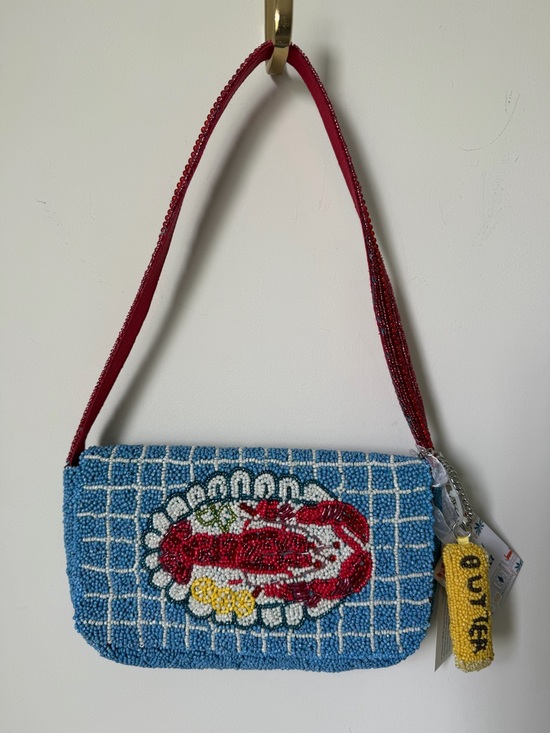 Handbags - Viral beaded lobster butter shoulder bag